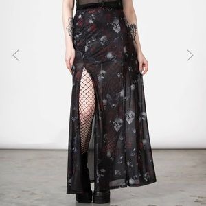 KLEADORA MESH MAXI SKIRT